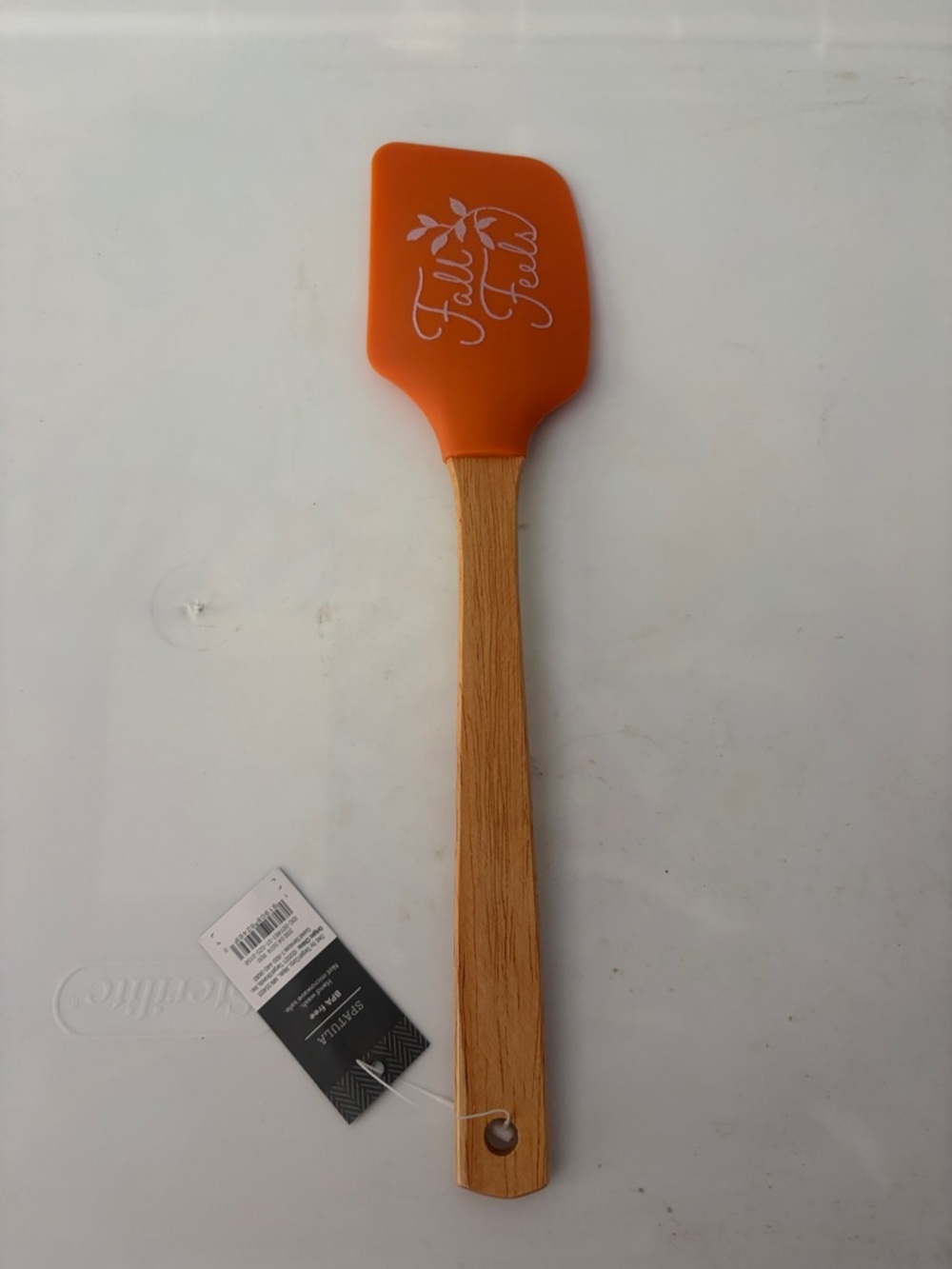 Threshold Orange Silicone Spatula with Wood Handle set of 2